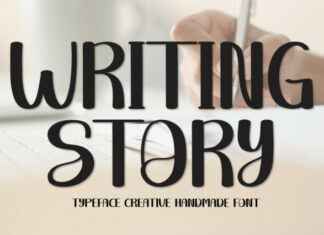 Writing Story Display Font