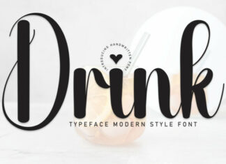 Drink Script Typeface
