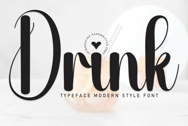 Drink Script Typeface