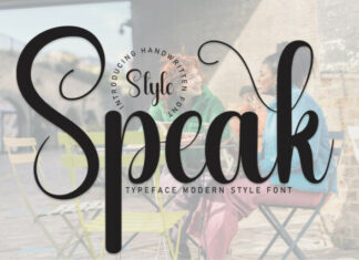Speak Script Font