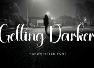Getting Darker Font