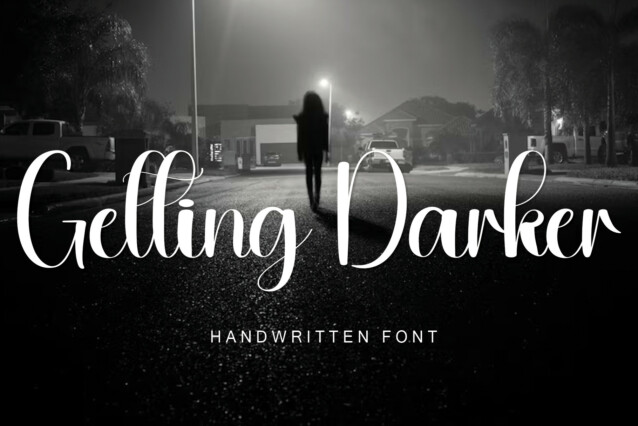 Getting Darker Font