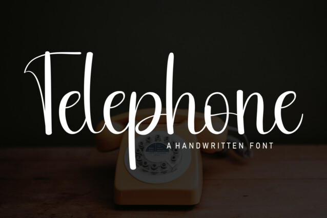 Telephone Script Font