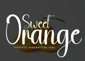 Sweet Orange Script Font