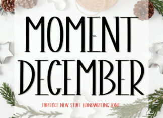 Moment December Display Font