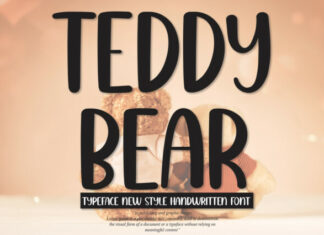 Teddy Bear Display Font