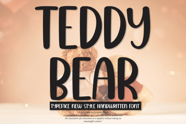 Teddy Bear Display Font