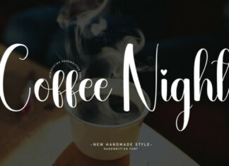 Coffee Night Script Font
