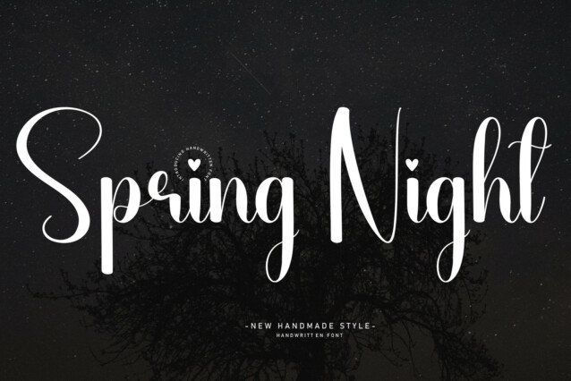 Spring Night Script Font