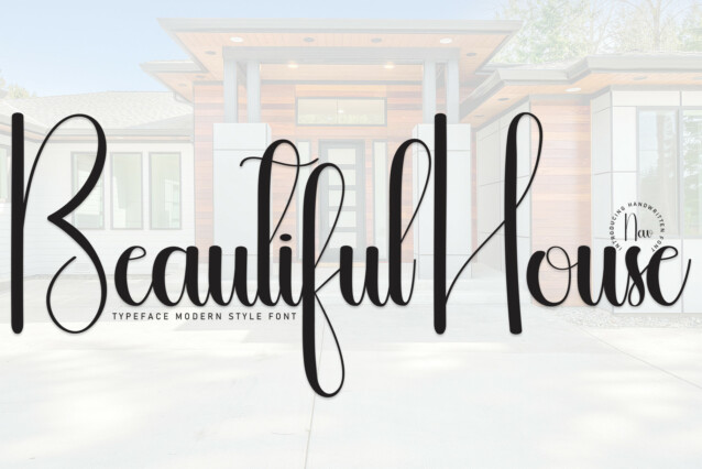 Beautiful House Script Font
