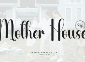 Mothers House Script Font