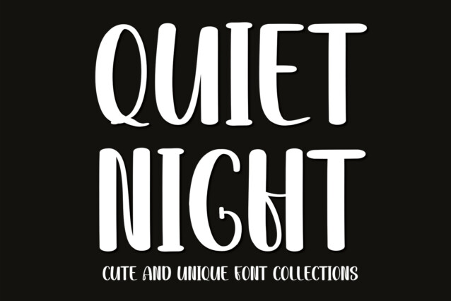 Quiet Night Display Font