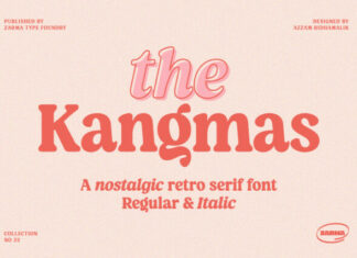 Kangmas Serif Typeface
