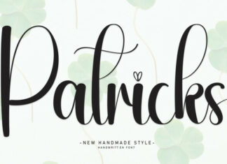 Patricks Script Font