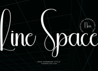 Line Space Script Font