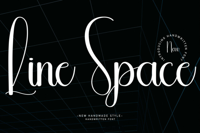 Line Space Script Font