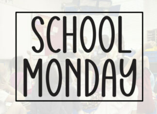 School Monday Display Font