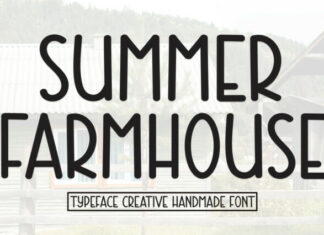 Summer Farmhouse Display Font