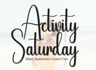 Activity Saturday Script Font