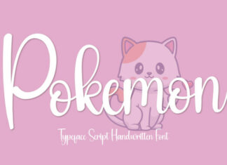 Pokemon Script Font