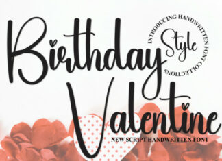 Birthday Valentine Script Font