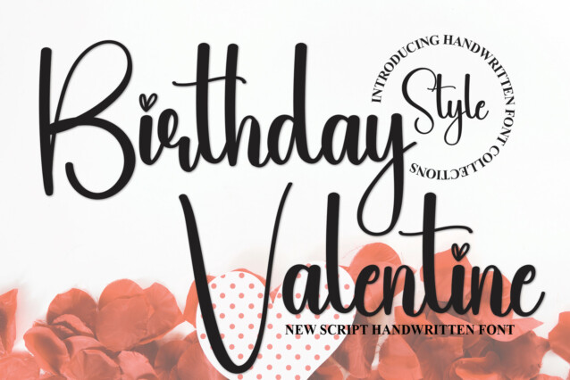Birthday Valentine Script Font