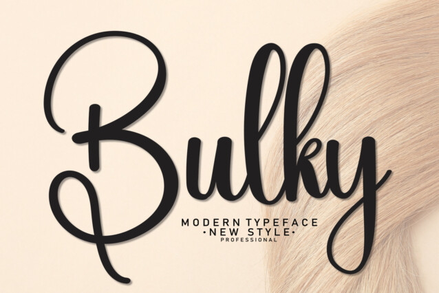 Bulky Script Font