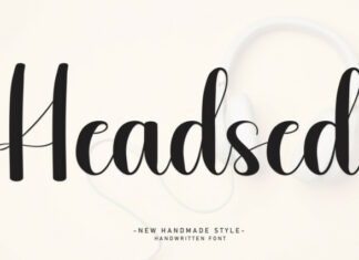 Headsed Script Font