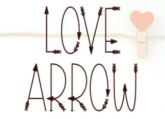Love Arrow Display Font