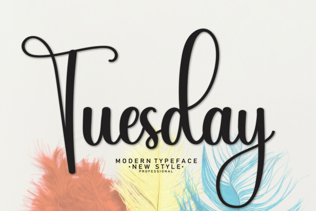 Tuesday Script Typeface