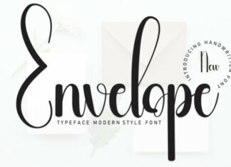 Envelope Script Typeface