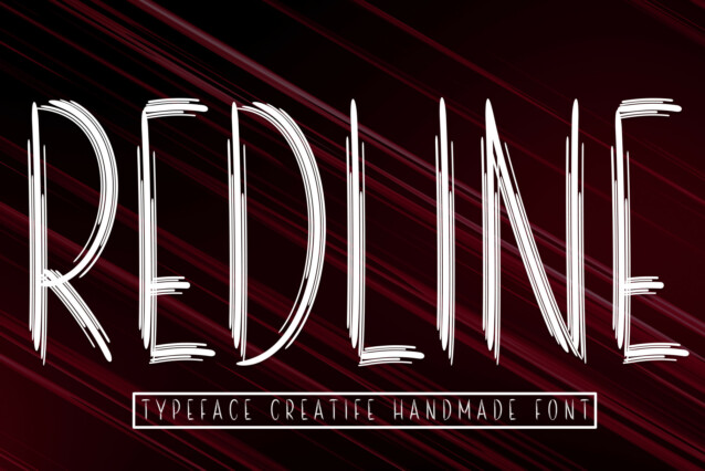 Redline Brush Font