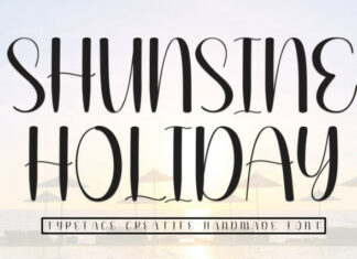Sunshine Holiday Display Font