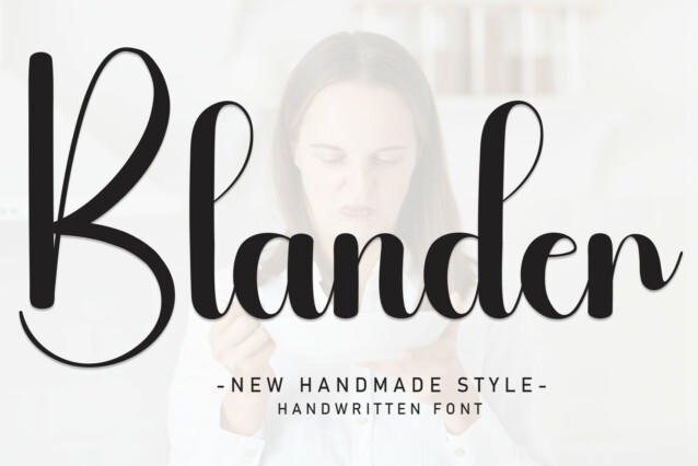 Blander Script Font