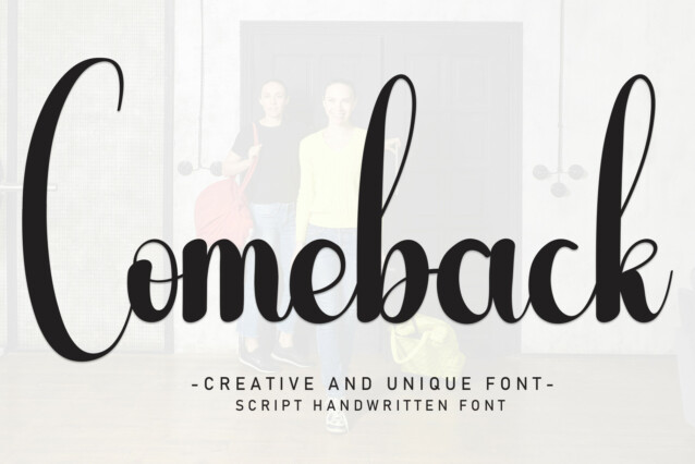 Comeback Script Font