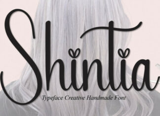 Shintia Script Font