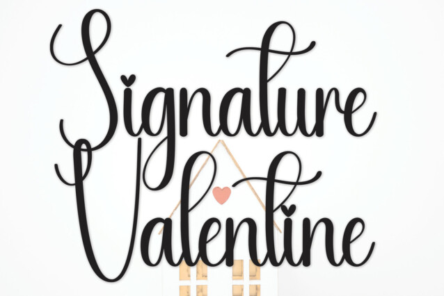 Signature Valentine Script Font