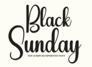 Black Sunday Script Font