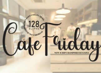 Cafe Friday Script Font