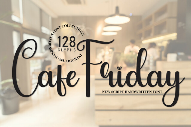Cafe Friday Script Font
