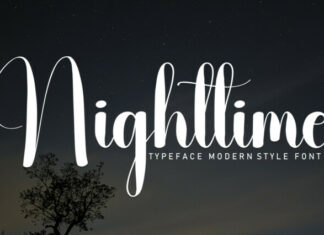 Nighttime Script Font