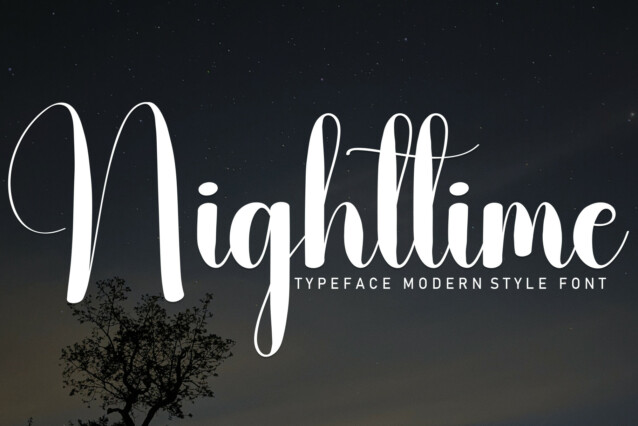 Nighttime Script Font