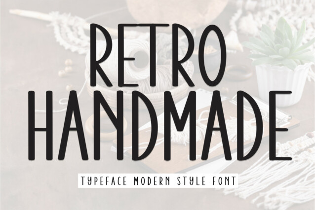 Retro Handmade Display Font