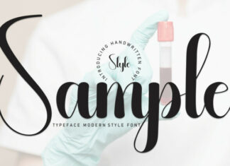 Sample Script Font