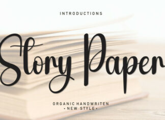 Story Paper Script Font