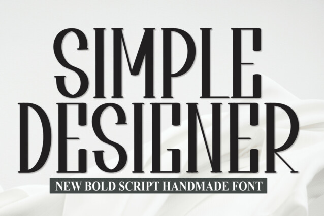 Simple Designer Display Font