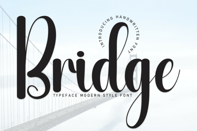 Bridge Script Font