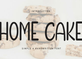 Home Cake Display Font