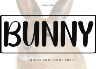 Bunny Display Typeface