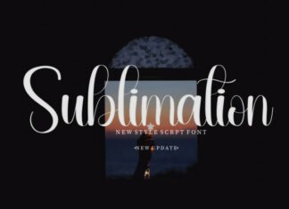 Sublimation Script Typeface